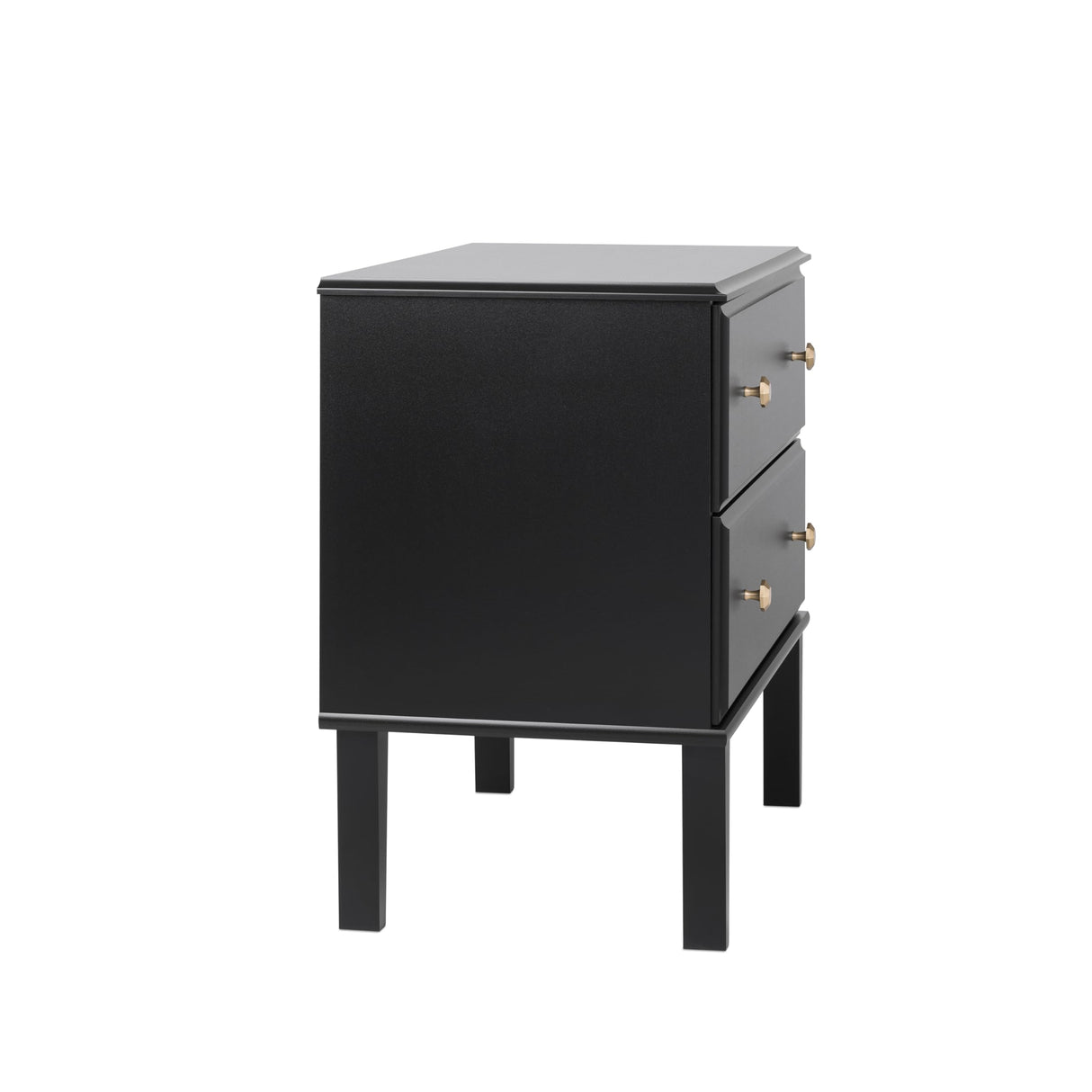 Nightstand Bedside Table, Black Nightstand