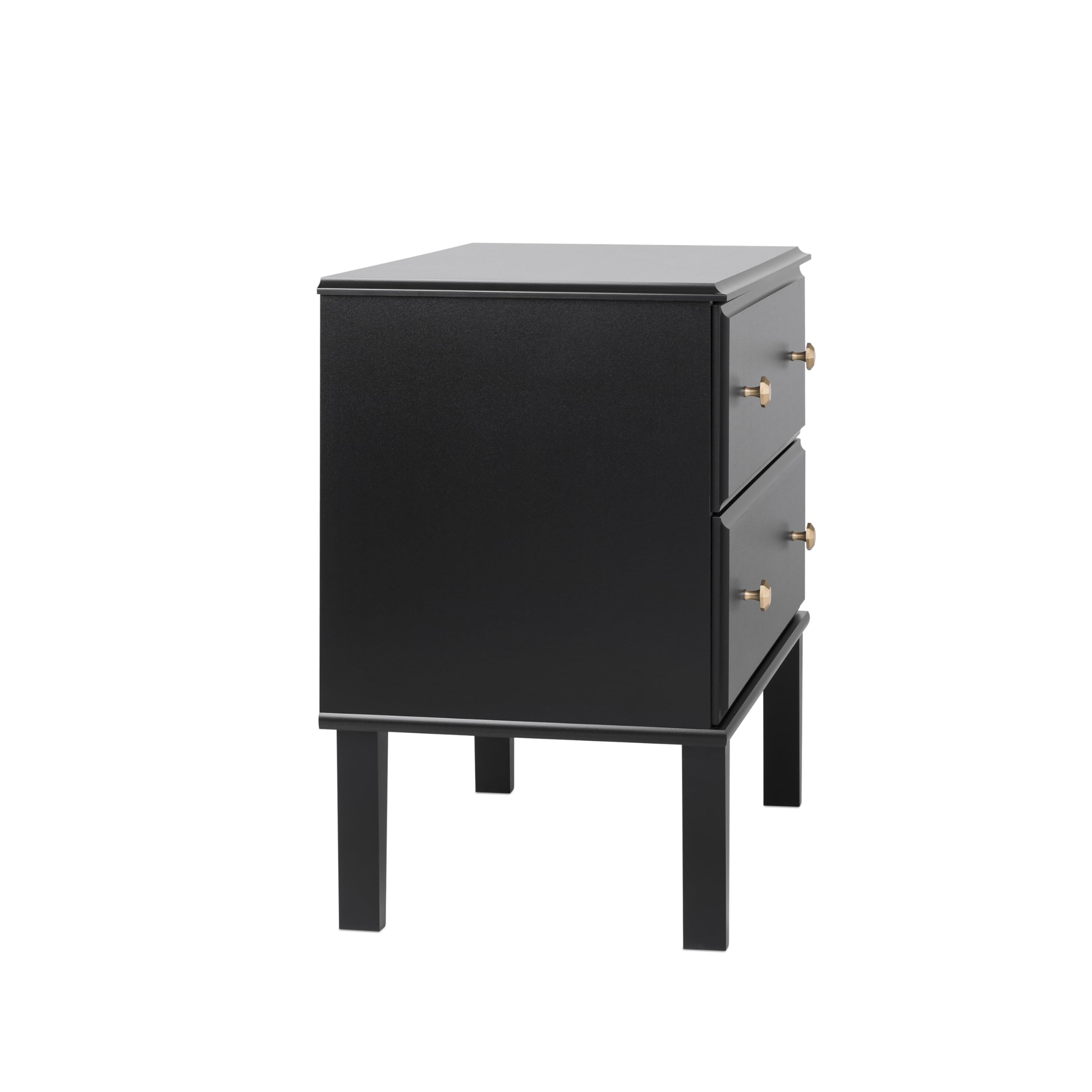 Nightstand Bedside Table, Black Nightstand