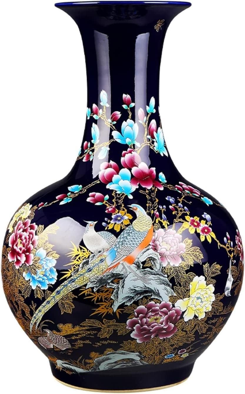 Vases Home Decor Ceramic Flower Vase 22.8 Inch Large Porcelain Vase Chinese