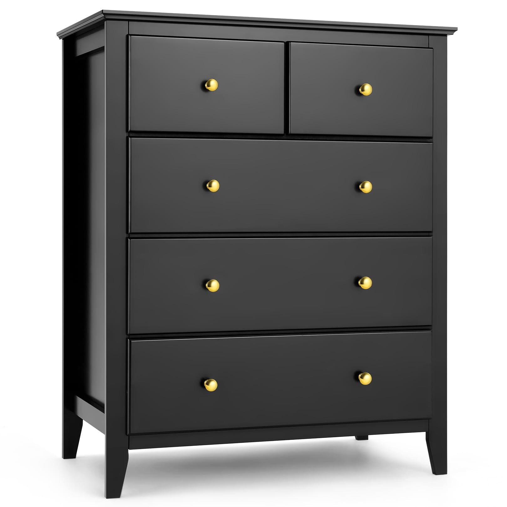 5 Drawer Chest, Tall Chest of Drawers Closet Organizers and Storage Clothes