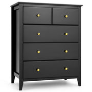 5 Drawer Chest, Tall Chest of Drawers Closet Organizers and Storage Clothes