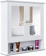 Mirror Cabinet, Bathroom Wall Storage Cabinet, Medicine Cabinet with Adjustable Shelf,