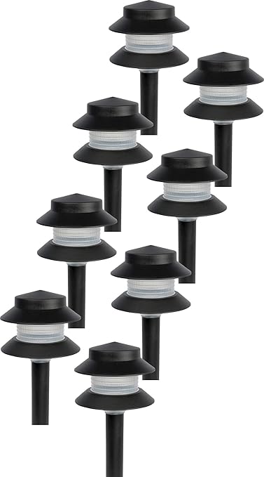 Lumen Modern 2-Tier Low Voltage Path Light