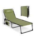 Oversize Chaise Lounge Outdoor, Heavy-Duty Folding Lounge Chair for Outside