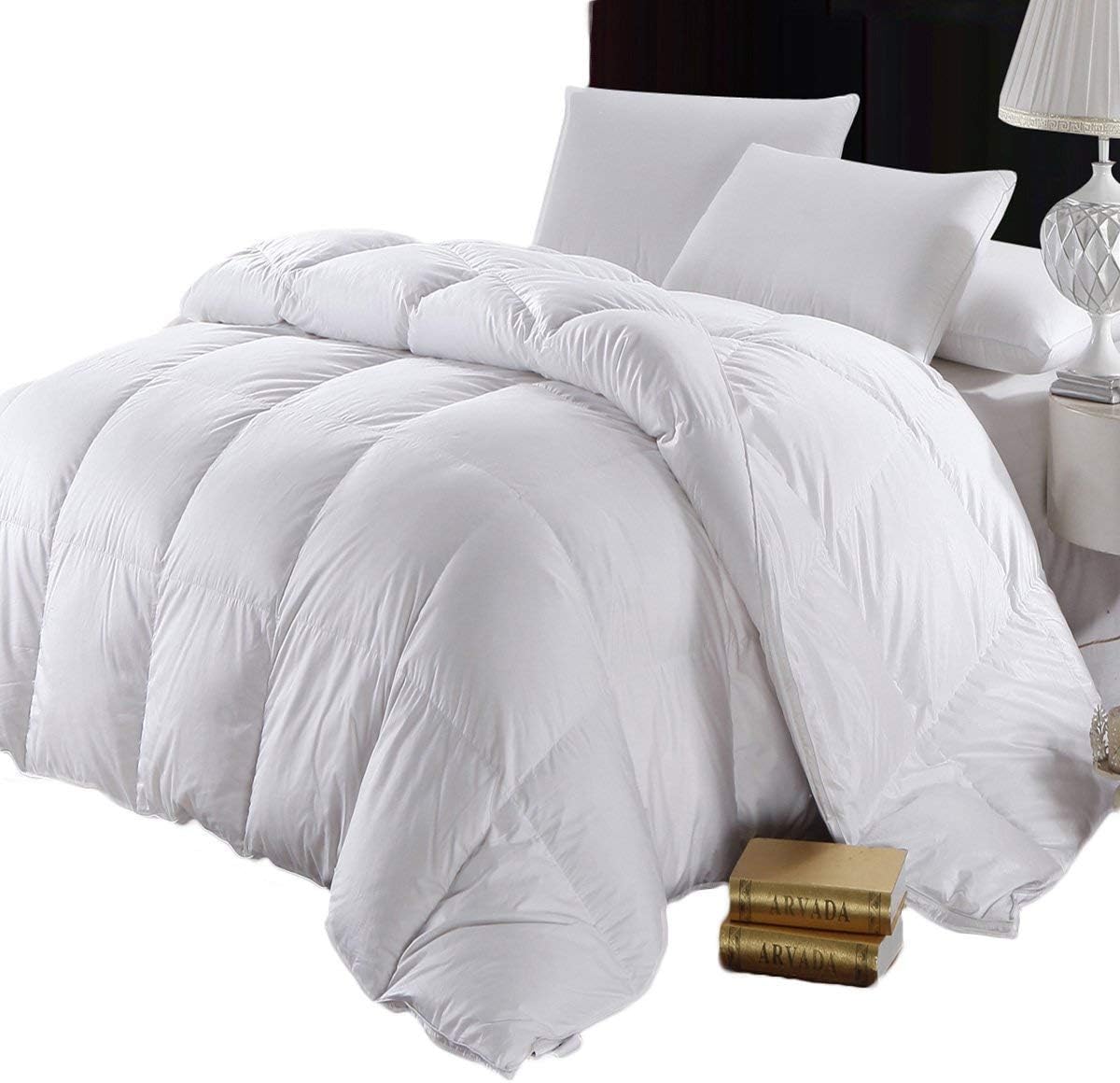 Bedding Goose-Down Comforter, 500-Thread-Count, 100% Cotton Shell, 750FP - 61 Ounce, Oversized King