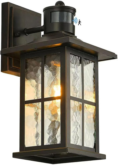 2 Pack Motion Sensor Outdoor Porch Lights Dusk to Dawn Exterior Wall