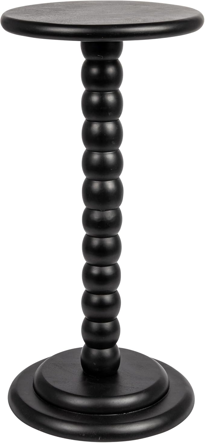 Stacked Pedestal Cocktail Side Table, Dove Grey