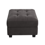 Multi-Function Storage Ottoman Bench, Velvet Foot Rest with High-Density Foam