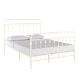Eloise Metal Arcs Platform Bed by Classic Black Queen Traditional, Casual