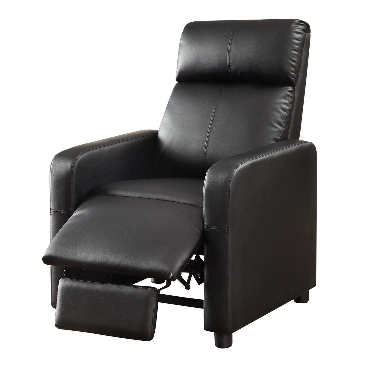 Toohey Home Theater Push Back Recliner Black, 28.75"D x 32.5"W x 41.75"H (600181)