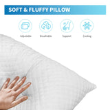 Shredded Memory Foam Pillows, Bed Pillows Queen Size Set of 2, Cooling Pillows for Sleeping,