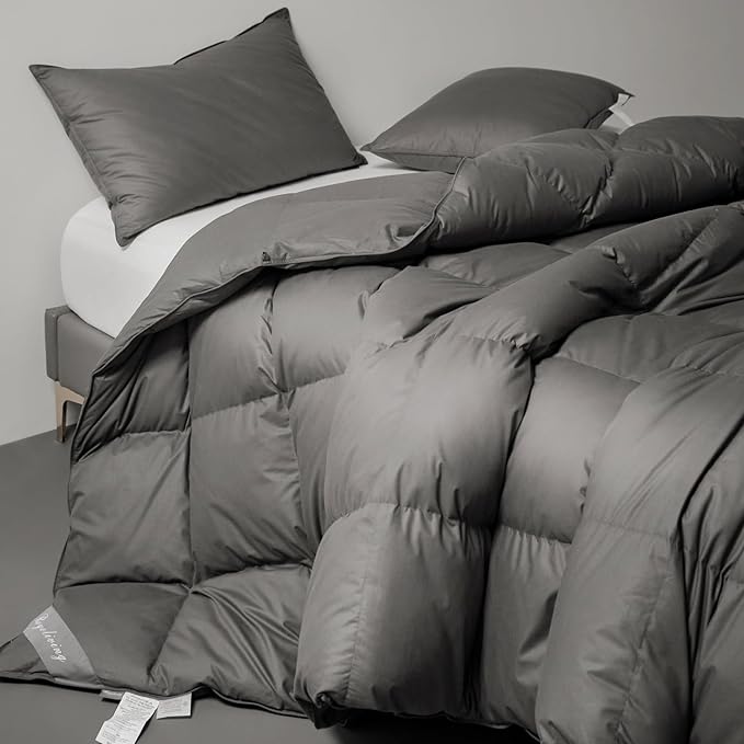 Luxurious Down Duvet Insert Feather King Size White Heavyweight Thickened 100%