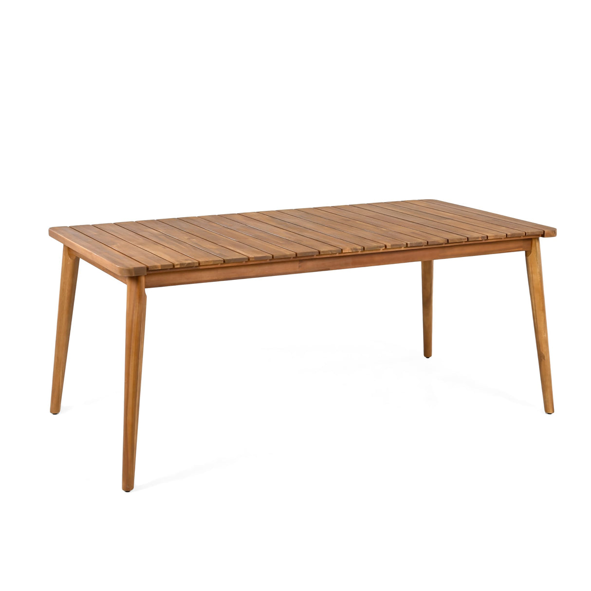 Peggy 72" Farmhouse Patio Acacia Wood Dining Table