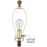 Farmhouse Table Lamps Set of 2 - 27" Rustic Southwestern Cottage Bedside Lamps