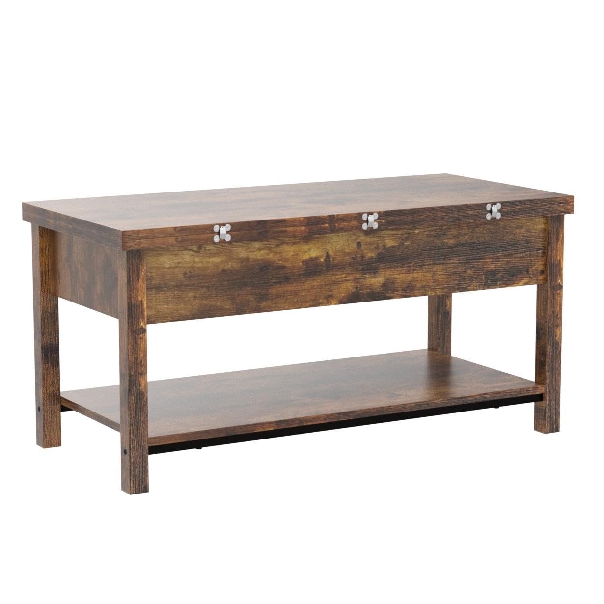 Lift Top Coffee Table, 4-in-1 Multi-Function Convertible Coffee Table with Storage,