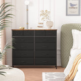 Large Dresser for Bedroom with 12 Deep Drawers, Tall Fabric Drawer Dresser, Chest of