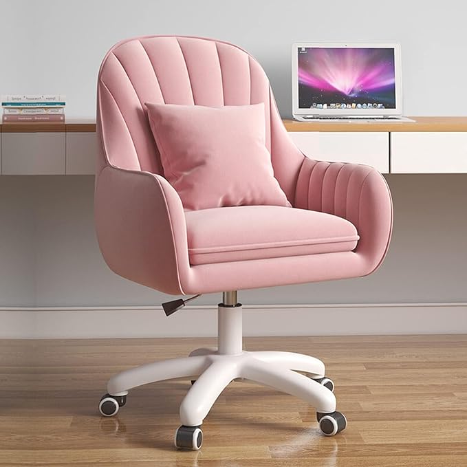 Cute Office Chair Home Computer Chairs Adjustable Task Chairs Modern Office Chair Makeup Chair 360° Swivel Computer Chai