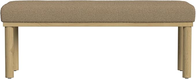 Theodore Decorative Bench with Wood Legs
