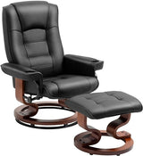 Reclining Chair with Vibration Massage Faux Leather Recliner