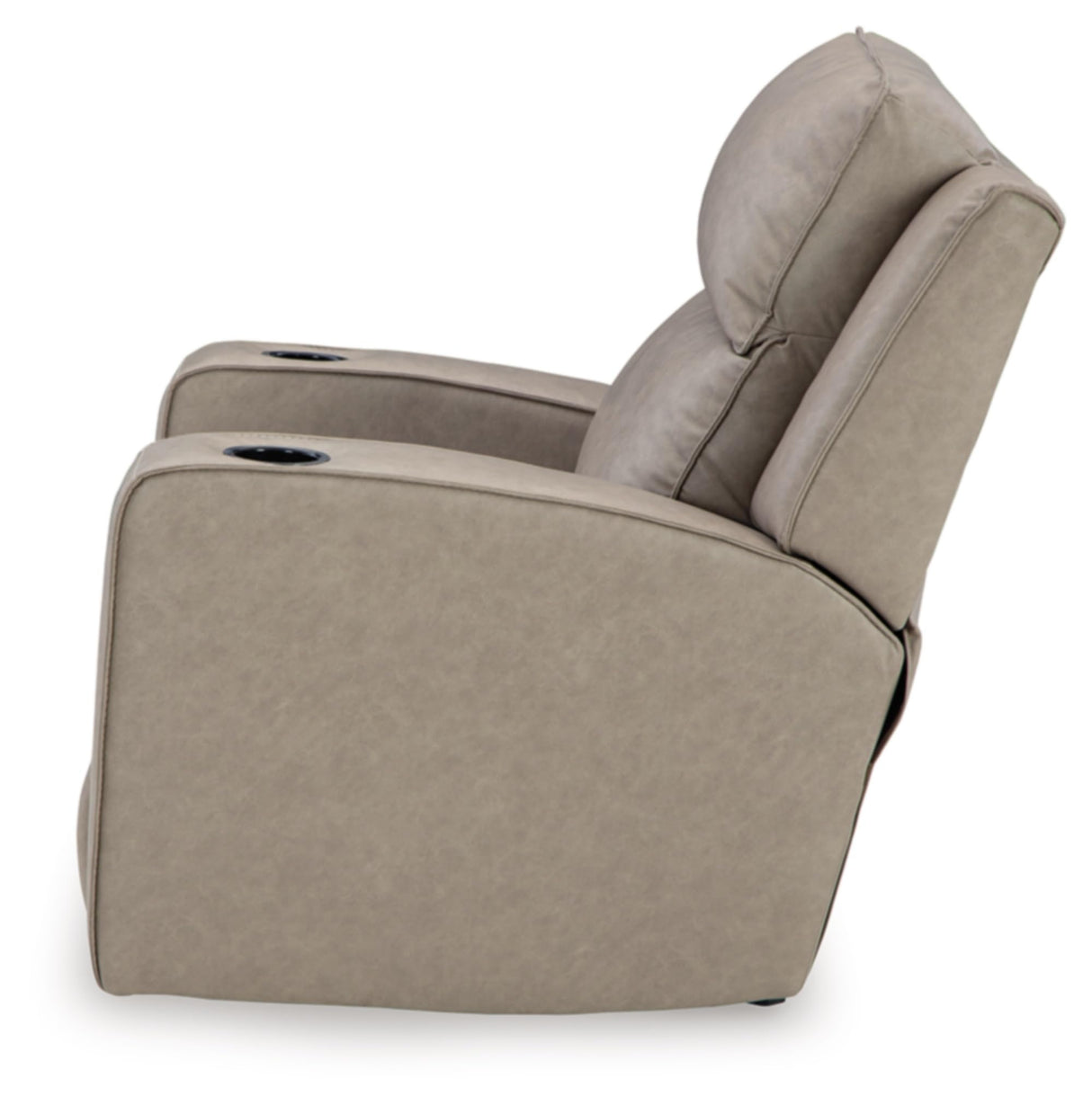 Lavenhorne Contemporary Faux Leather Upholstered Manual Rocker Recliner