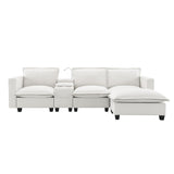 Modern Sectional Comfy Cloud Sofa,4 Seat Chenille Modular Couch