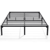 14" Queen Size Bed Frame Quick Lock No Screws Metal