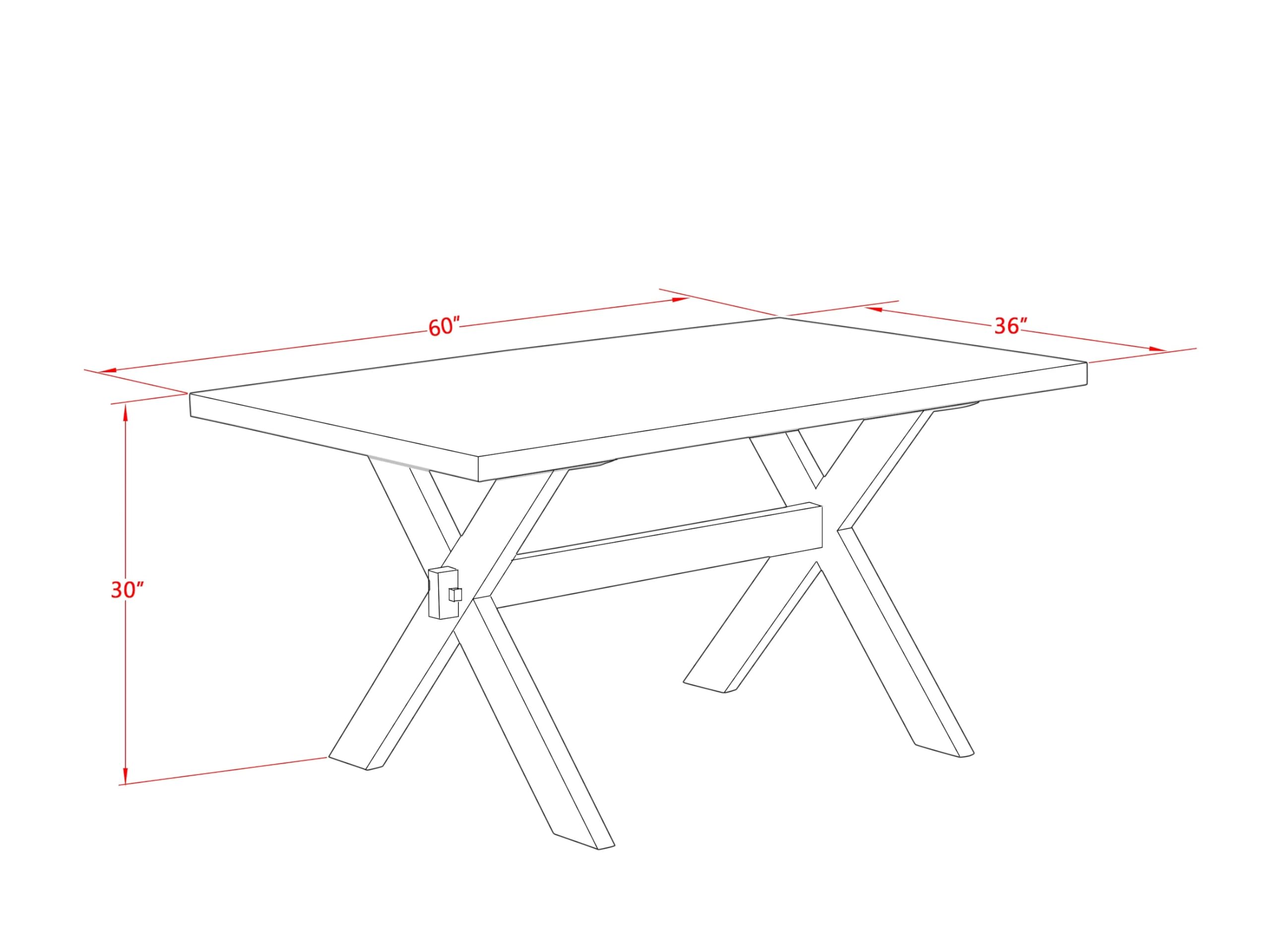 X696X2630-5 - 5-piece dining room set consists of a dinner table with Cement top and 4