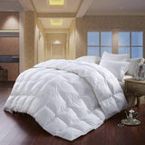 1500 Thread-Count Siberian Goose Down Comforter, 100% Egyptian Cotton, White, 750FP & 50Oz