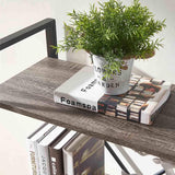 3 Tier Bookshelf, Small Rustic Book Shelf, Short Industrial Bookcase