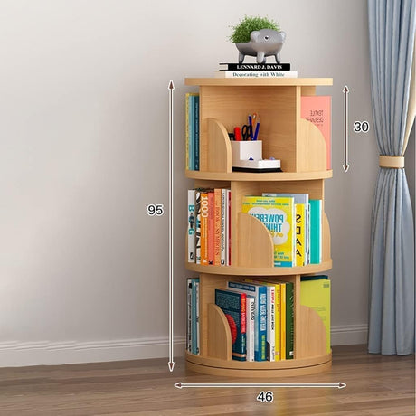 360-degree Rotating Bookshelf Bookcase Children's Floor-to-Ceiling Picture Book Rack