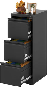 Vertical File Cabinet with Drawer, 4 Drawer File Cabinet with Lock, Filing Cabinets