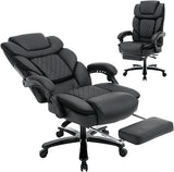 450lbs Big Tall Reclining Office Chairs with Footrest Back Support Ergonomic Wide Seat