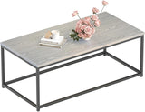 Modern Industrial Style Rectangular Coffee Table for Living Room