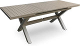 Expandable Patio Dining Table 83'' Outdoor Extendable Rectangle Dining Table