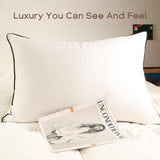 Luxury Hungarian Goose Down Pillows - Soft Down Pillow for Sleeping - 750 Fill Power