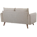 EEI-3091 Revive Contemporary Modern Fabric Upholstered Loveseat In Beige