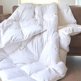 Royal Elite Goose Feather Down Comforter King Size-Made in Canada White Goose Feather Duvet Insert-Fluffy Hotel Comforter with Oeko Tex Cotton Shell