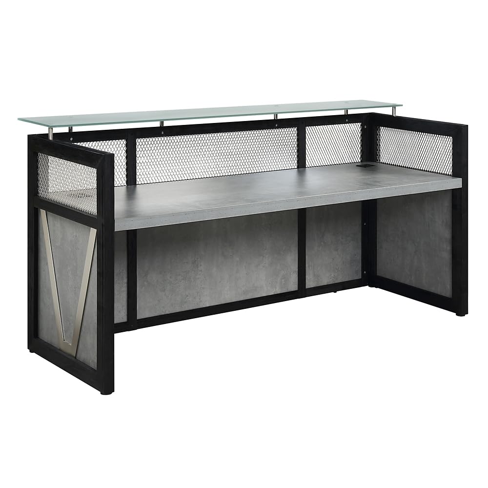 Modern Reception Desk with Counter - 86" W x 30" D Retail Checkout Counter