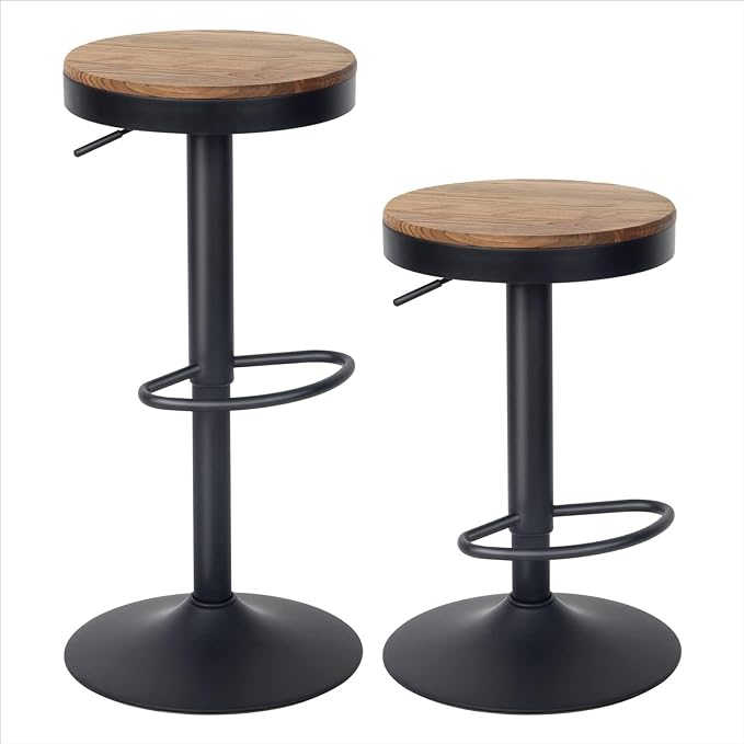 Bar Stools Set of 2 Seashell Counter Height Bar Stools Black Barstools