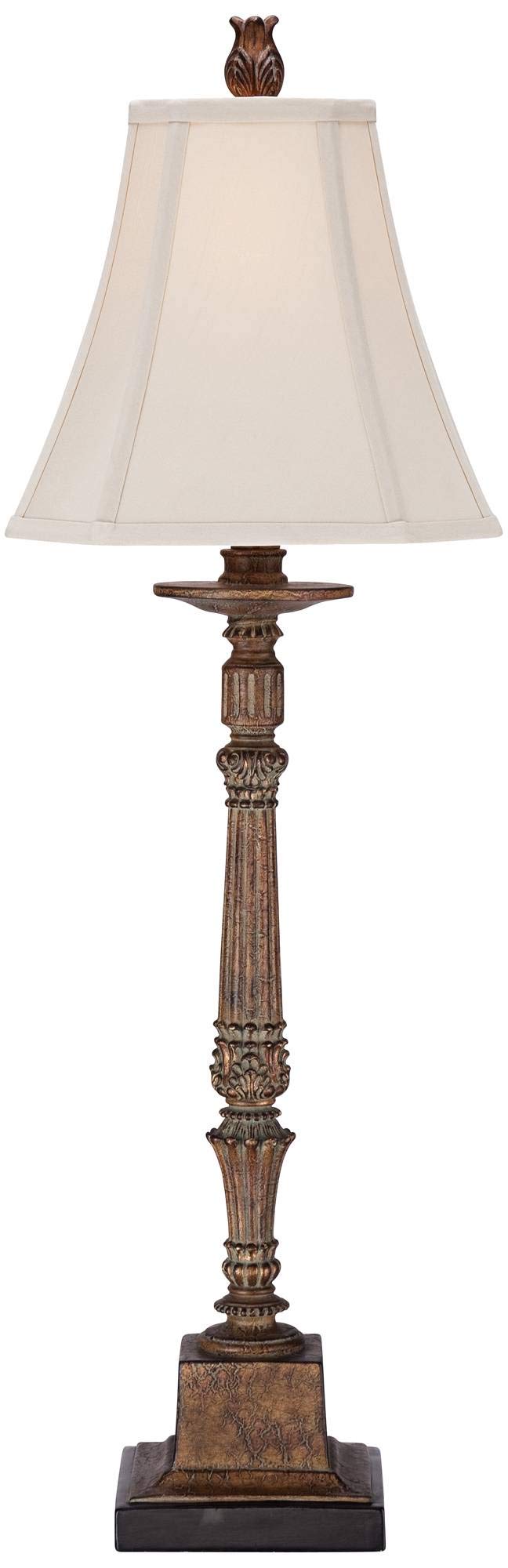 Thornewood 35 1/2" Tall Large Traditional End Table Lamp Brown Finish Single