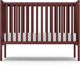 Baby Crib, 5-in-1 Full Size Convertible Toddler Bed with Sustainable Natural Pinewood for Small Baby