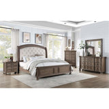 Emmett Queen Bed 5-Piece Set, Walnut