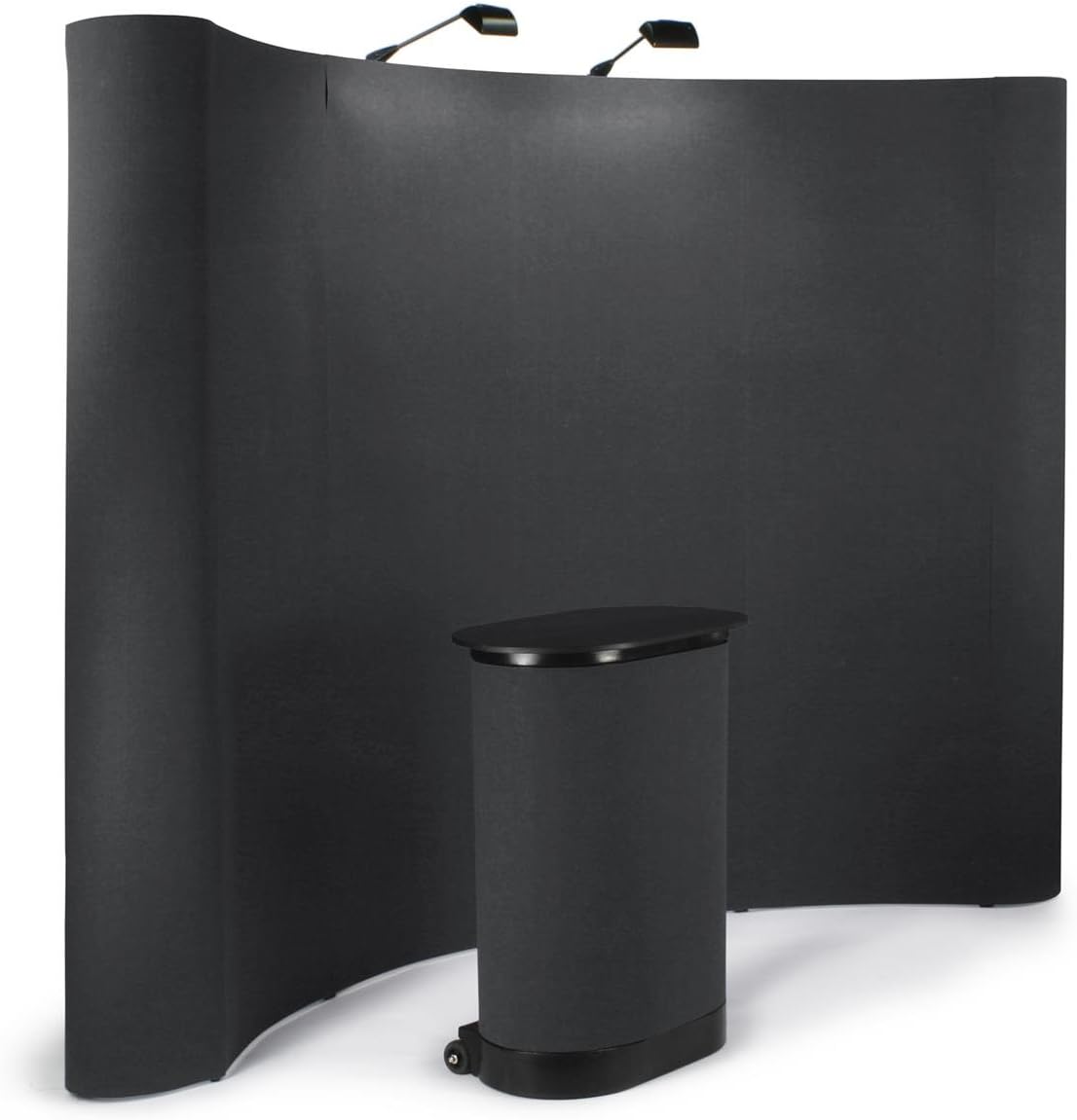 10-Foot-Wide Curved Pop-Up Trade Show Portable Display Booth