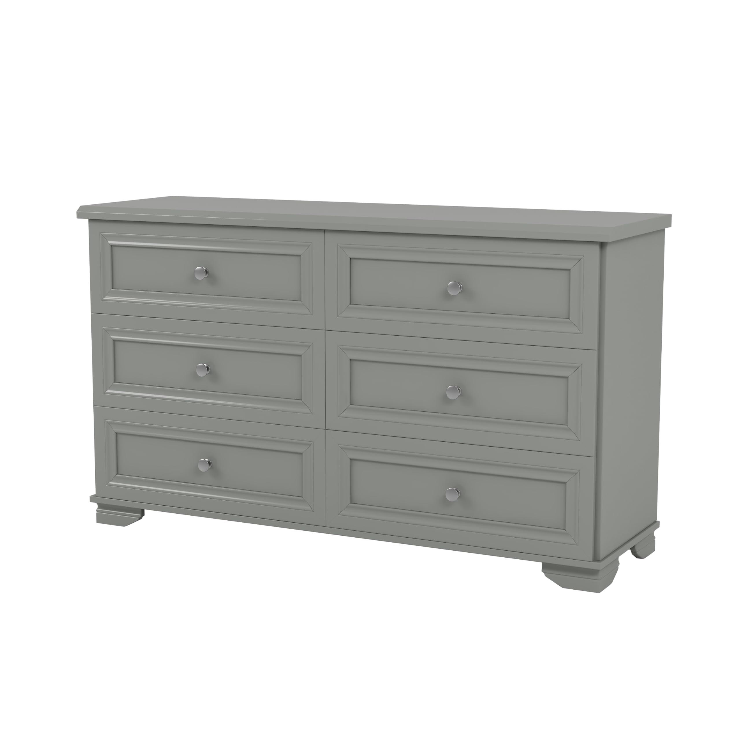 4 Pieces Queen Bedroom Sets, Including Retro Platform Bed Frame