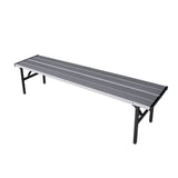 Collapsible Portable Picnic Table Benches, Folding Benches Seat for Outside Seating