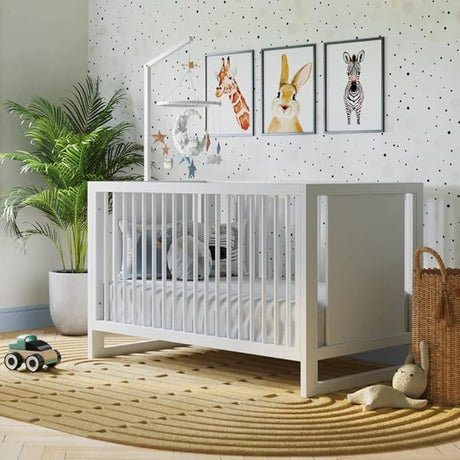 Toddler Convertible Crib | Sustainable Non-Toxic Materials | 3 Adjustable Heights