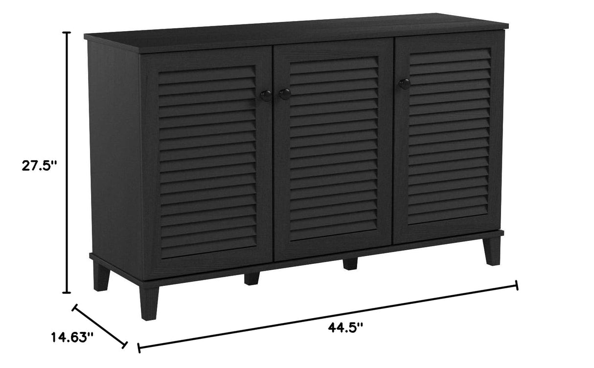 Warren Shoe-Storage Cabinet, Espresso