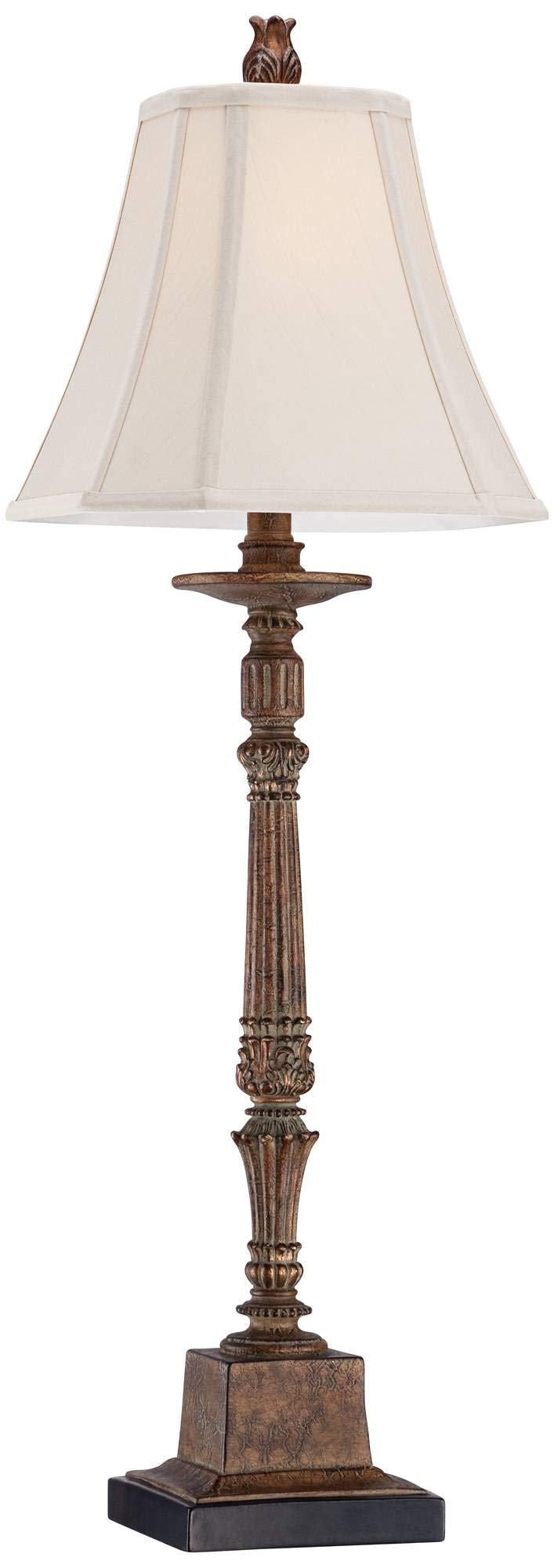 Thornewood 35 1/2" Tall Large Traditional End Table Lamp Brown Finish Single