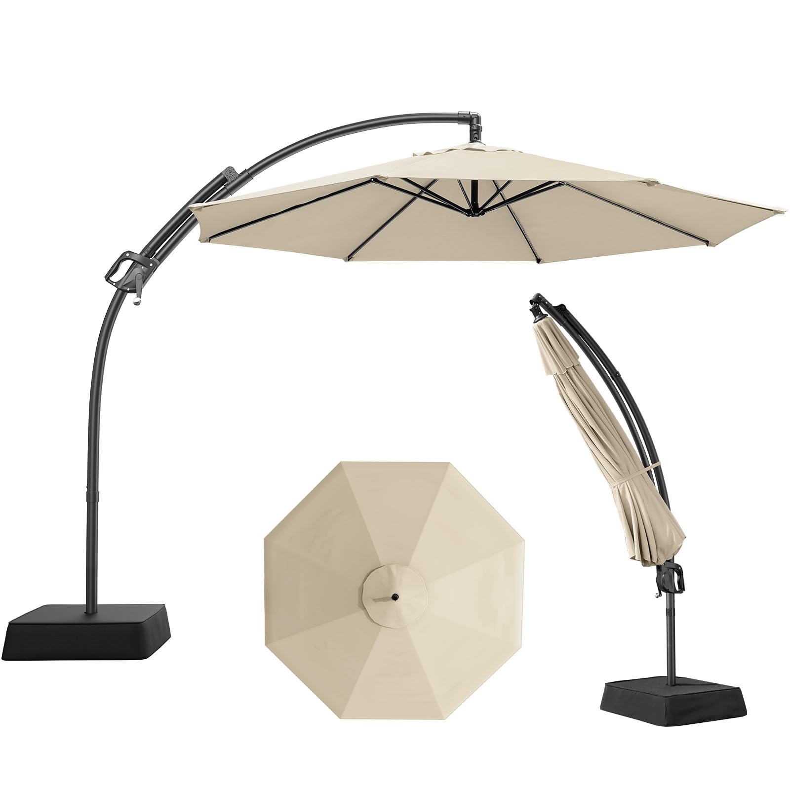 Outdoor Patio Umbrella with Base Includeds