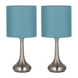 Table Modern Bedside Desk Lamp Set of 2, Small Nightstand Lamps for Bedroom,